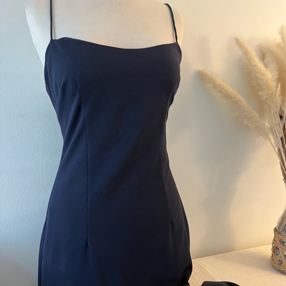 Katie May Navy Blue Prom Dress - Picture 2 of 6